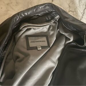 Johnston and Murphy genuine, leather coat large